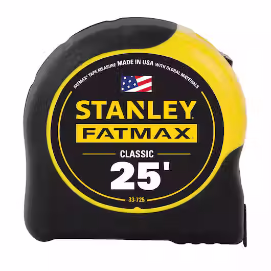 STANLEY 25' X 1-1/4" FAT MAX TAPE