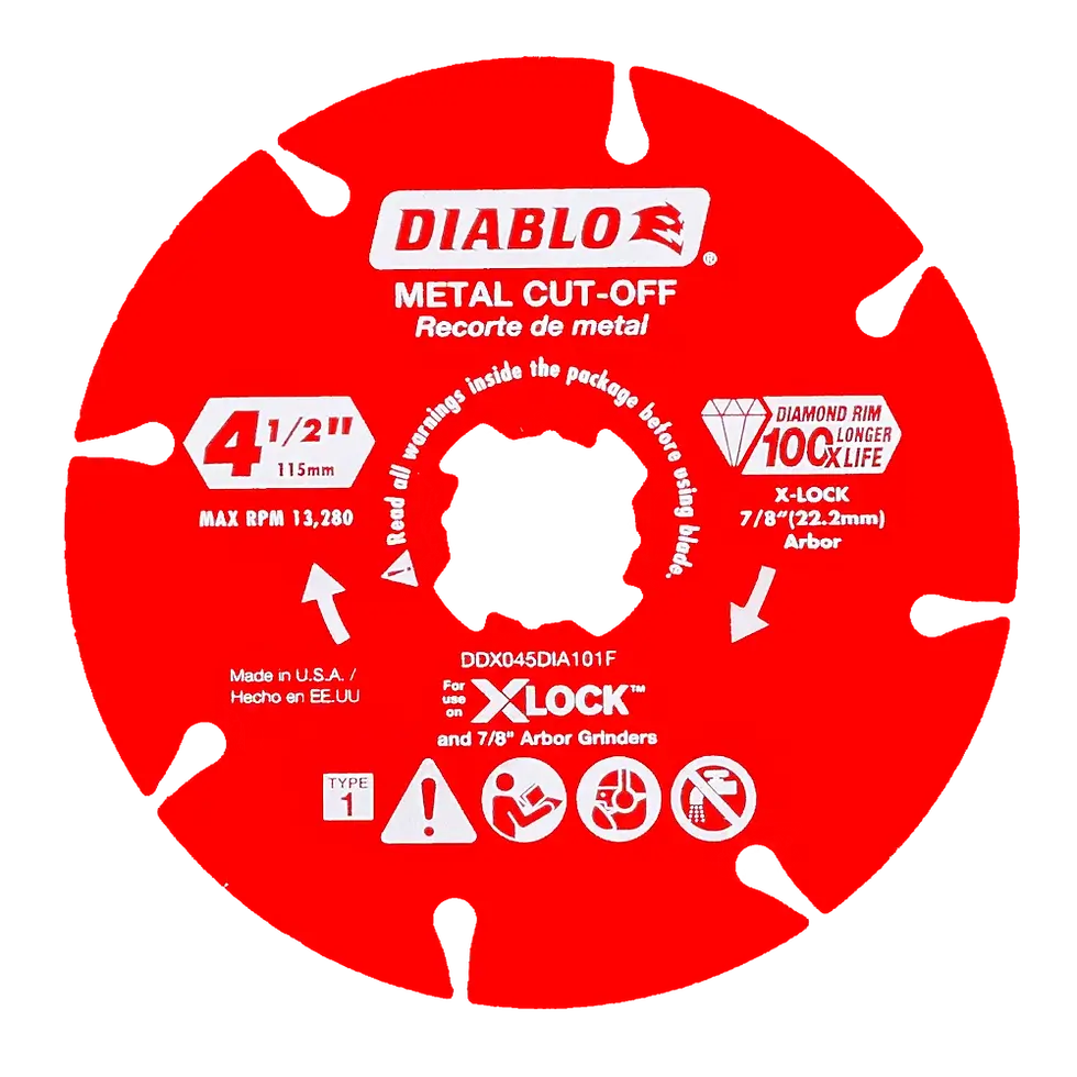 4-1/2" X-LOCK Diamond Metal Cut-Off Disc