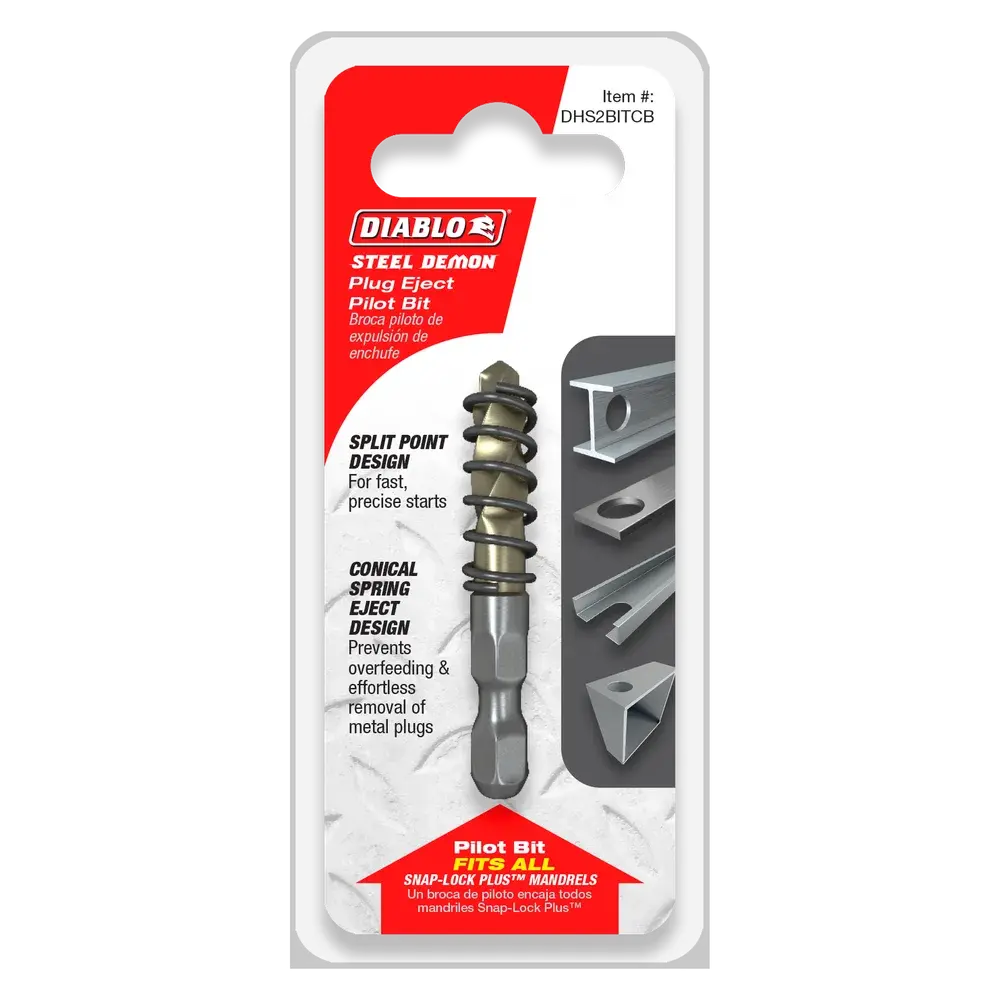 Diablo Steel Demon™ Carbide Teeth Hole Cutter Plug Eject Pilot Bit