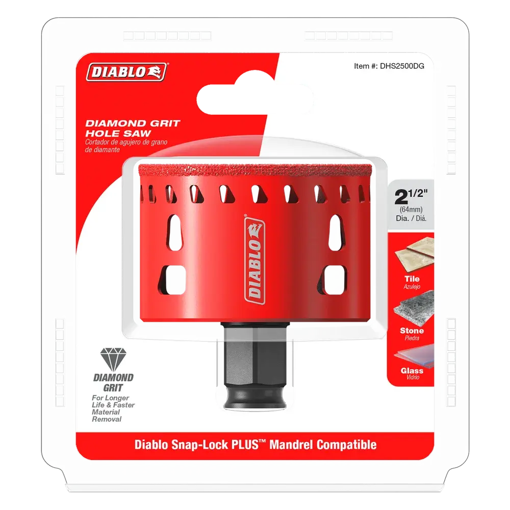 Diablo 2-1/2" Diamond Grit Hole Saw