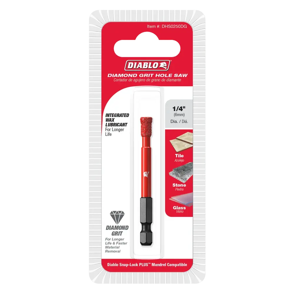 Diablo 1/4" Diamond Grit Hole Saw