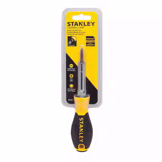 STANLEY 6-WAY SCREWDRIVER
