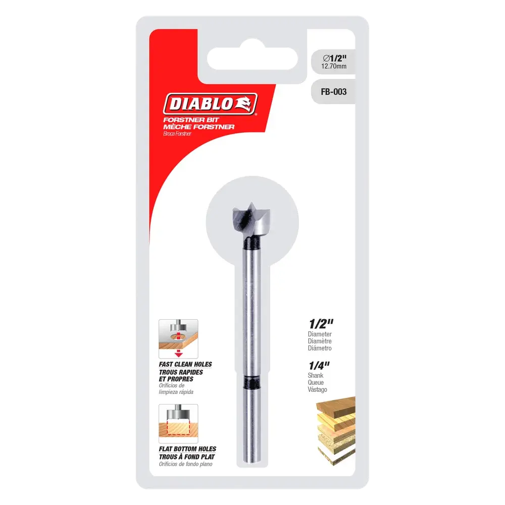 Diablo 1/2" Forstner Bit for Wood
