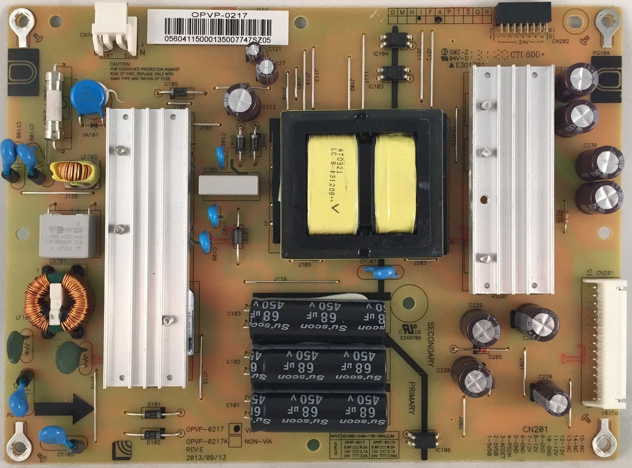 POWER SUPPLY 56.04115.000/OPVP-0217 FOR A VIZIO E400I-B2