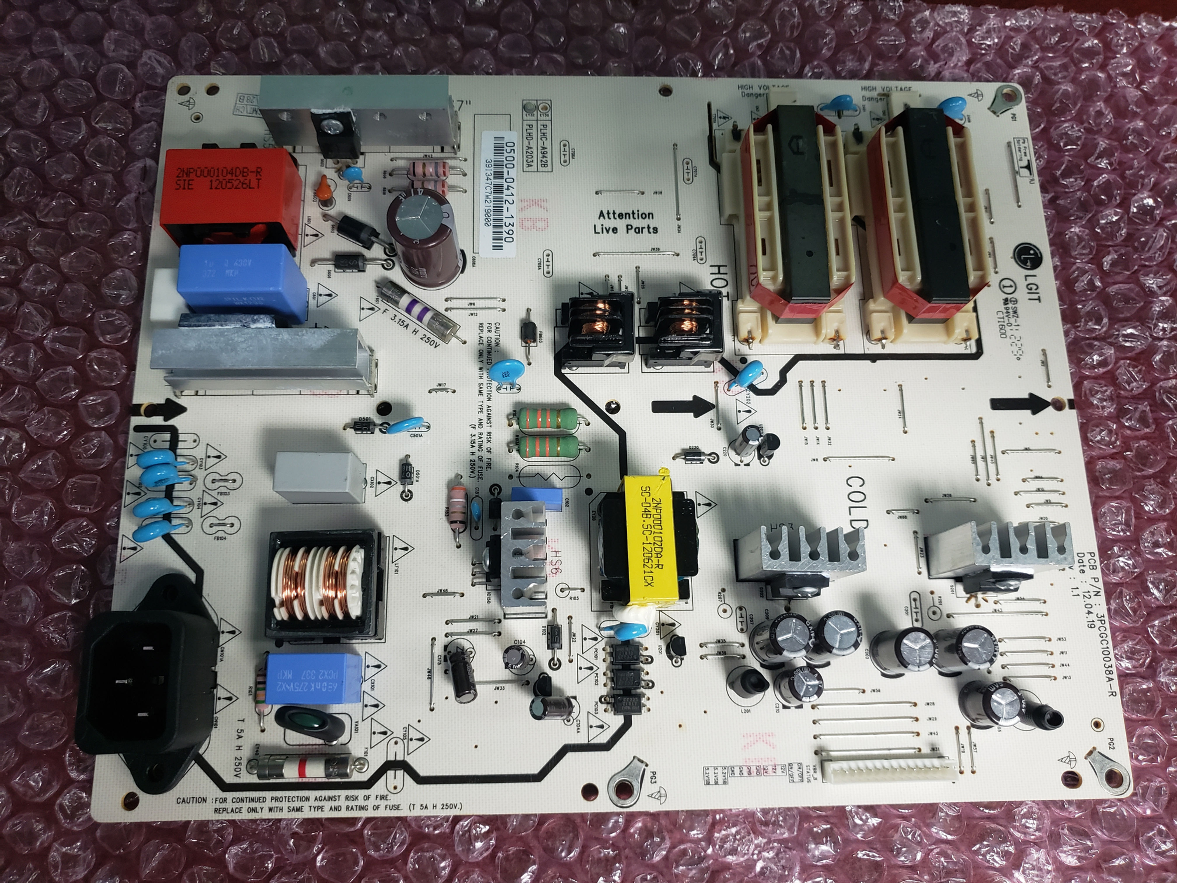 POWER SUPPLY 0500-0412-1390 VIZIO E370VLE