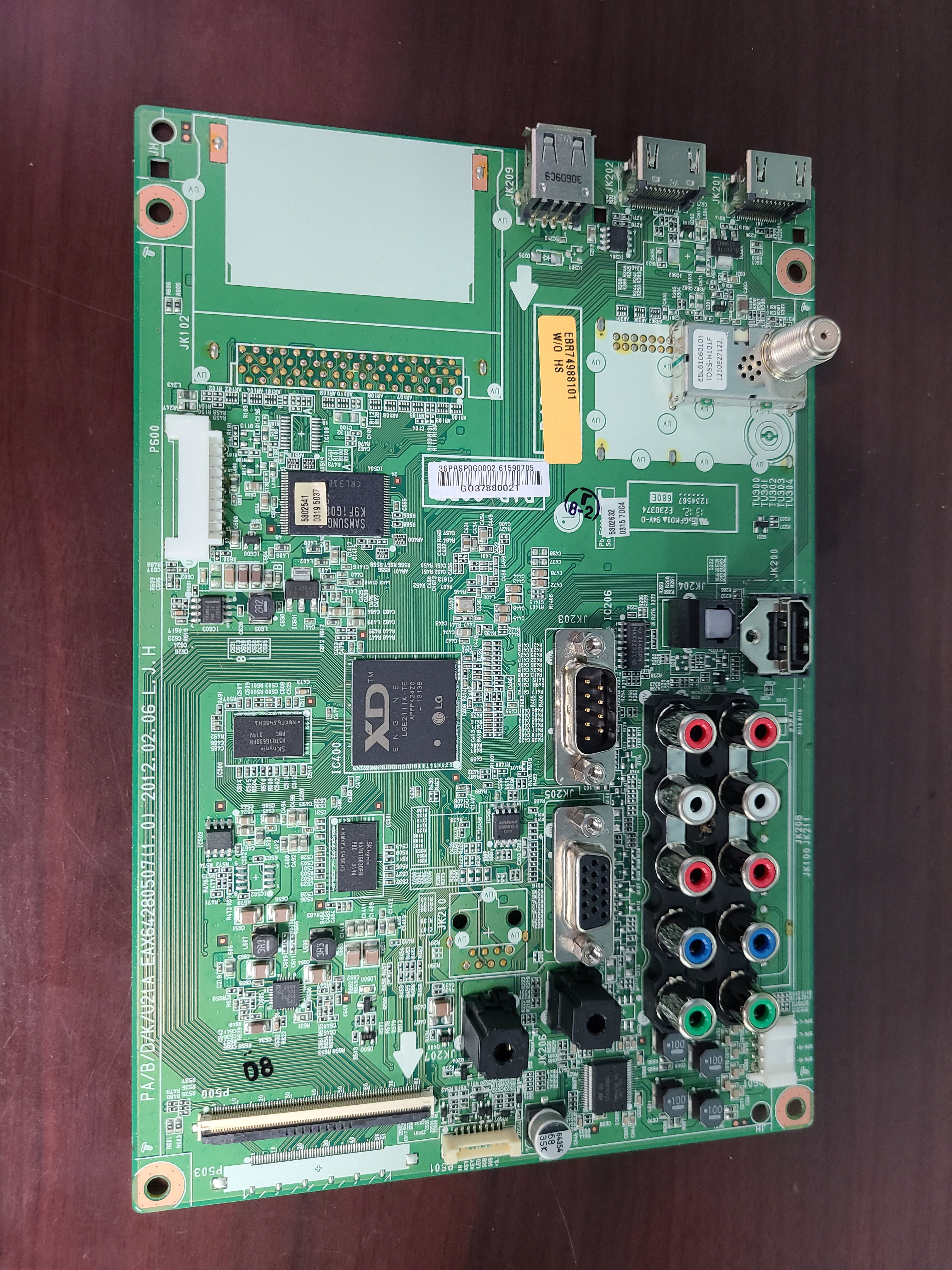 MAIN BOARD EBR74988101 LG 50PA6500-UA