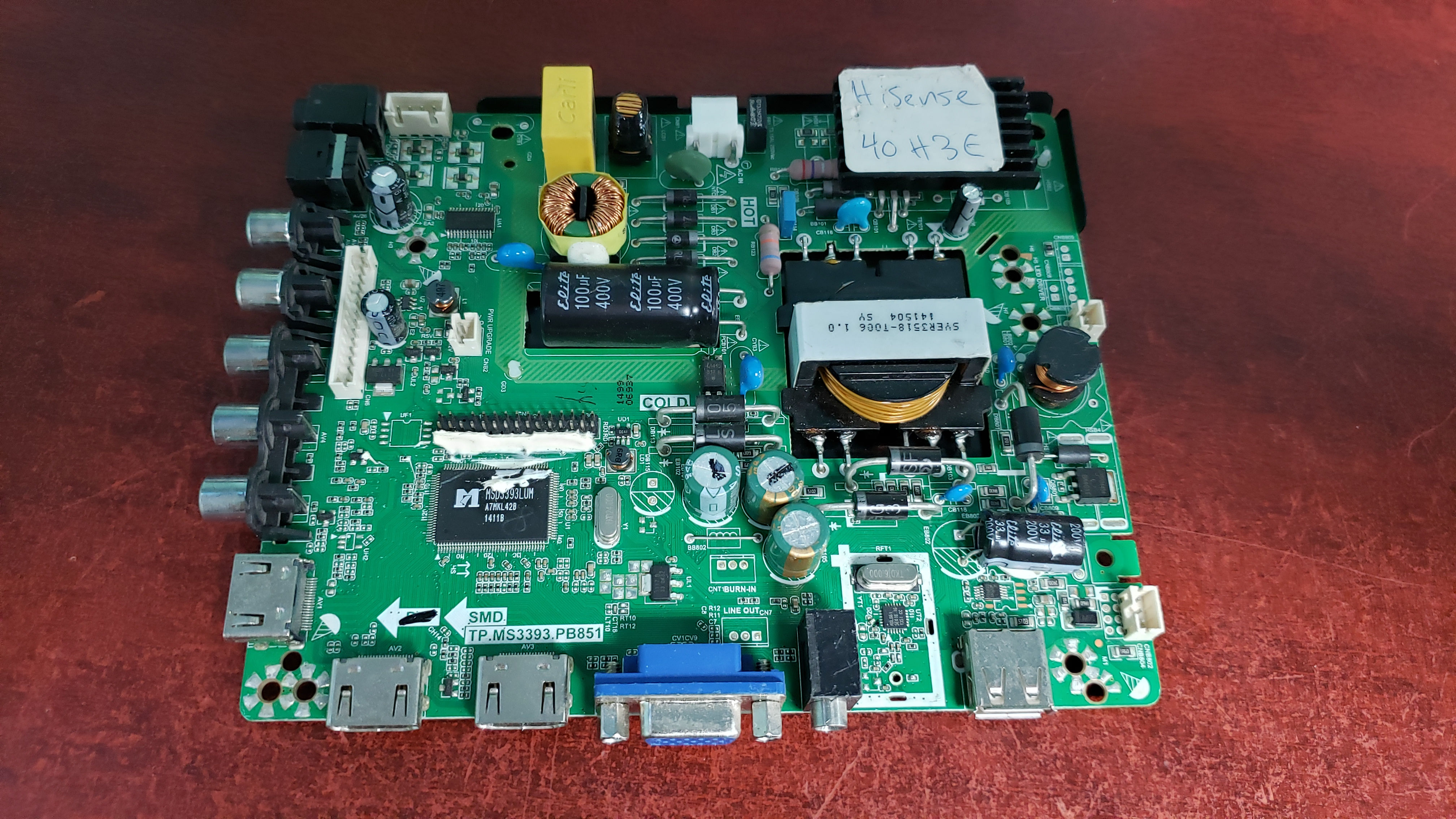 MAIN BOARD / POWER SUPPLY 173395 HISENSE 40H3E