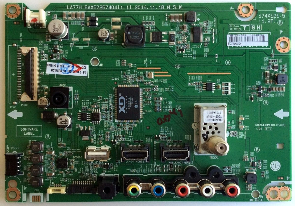 Main Board EBT64559802 for LG 49LJ5100-UC