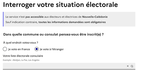 Vote in France from Abroad