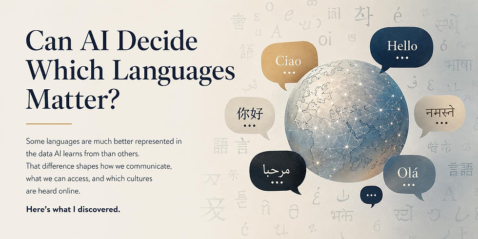 Can AI Decide Which Languages Matter?