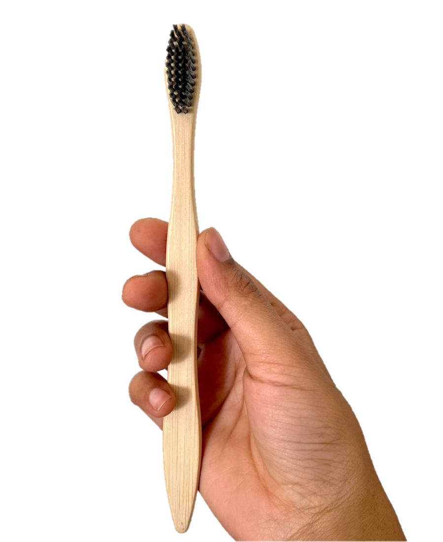 Bamboo Toothbrush with Charcoal Bristles