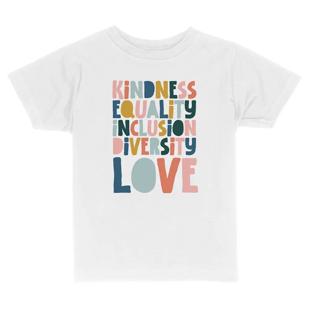Kindness Equality Kids tee shirt