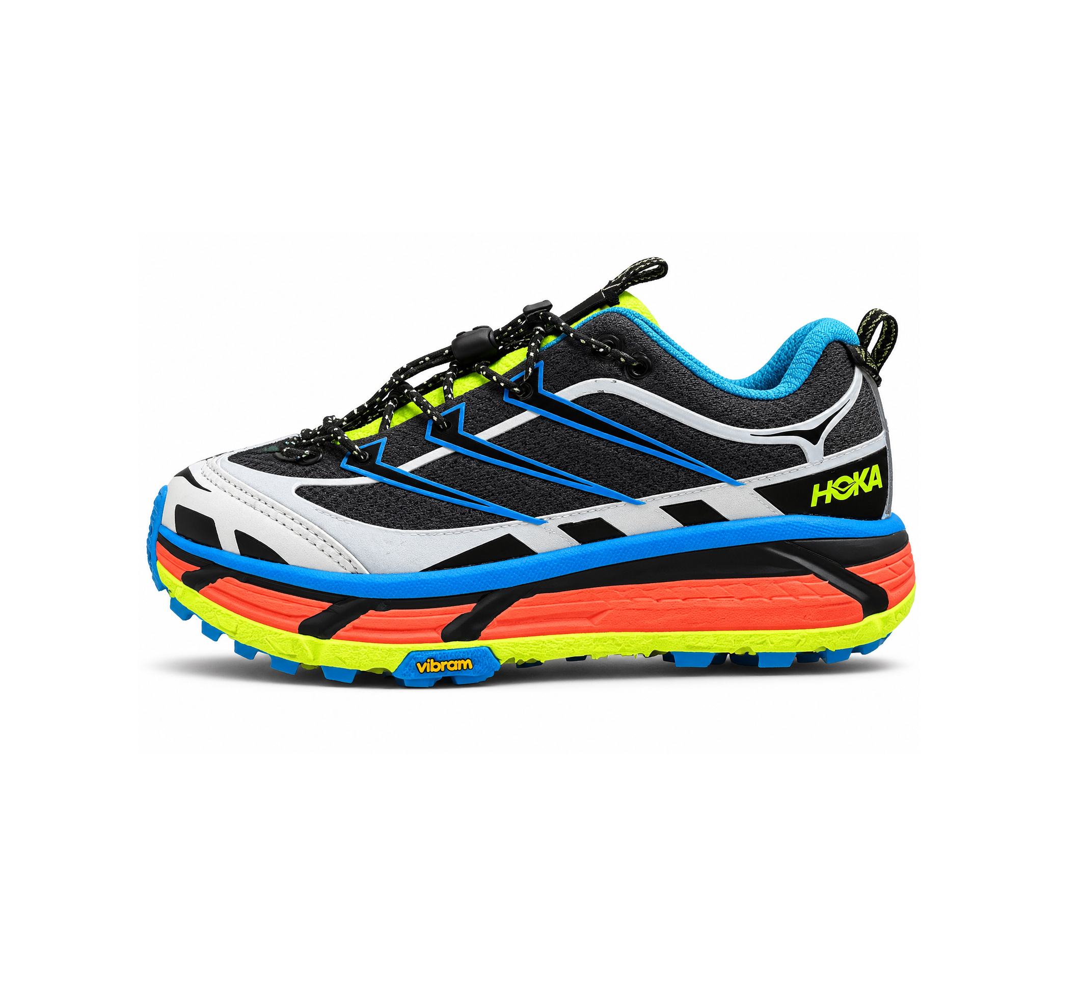 Size 2Y Orange/blue/green/black trainer