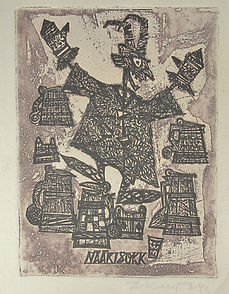 アレックス クィット「冬の酔っぱらい」.JPG