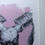 Thumbnail: Horns print in pink with white mount