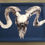 Thumbnail: Large  tray- blue horns