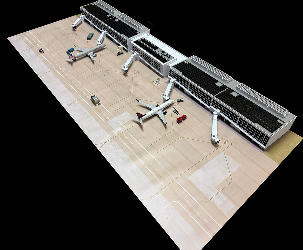 Thumbnail: 1/200 Scale Model Airport Terminal Main Section #156-200