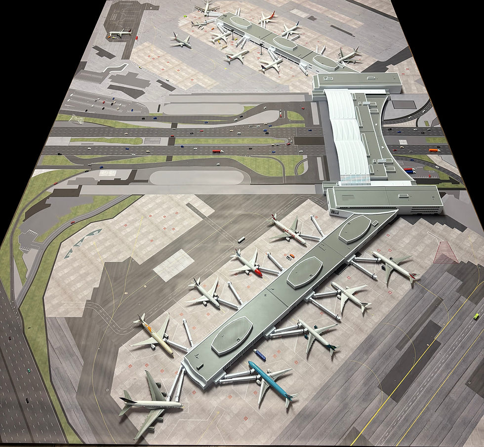 Thumbnail: 1/400 San Francisco International Terminal A/G Ground Mat (9ft. x 6ft.) #26-105