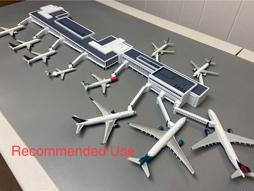 1/400 Scale Wide-Body Terminal Section #1885 | model-airport-net