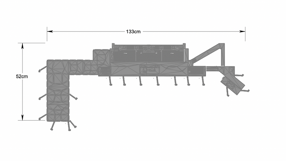 Thumbnail: 7' x 5' 1/400 Scale Honolulu International Model Airport Mat 1 #10-101