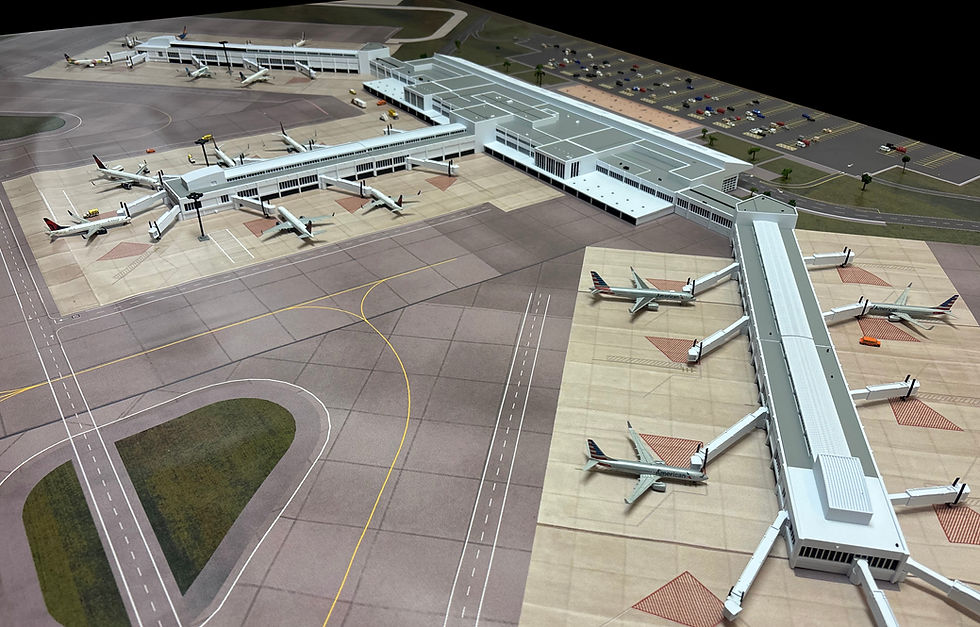 Thumbnail: 1/400 Scale Ft. Myers RSW Model Airport Terminal #40-100