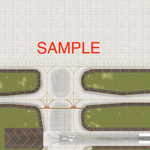 5 ' x 5' 1/400 Scale Open Ramp Ground Mat #1601 | model-airport-net
