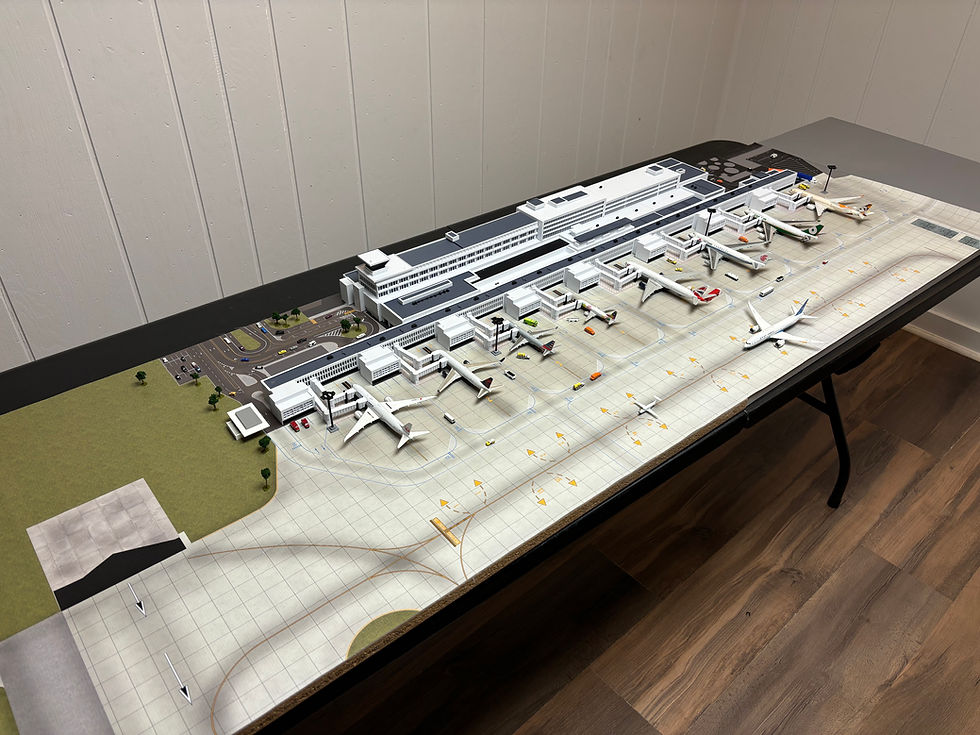Thumbnail: 6' x 2' 1/400 Scale Kai Tak Ground Mat