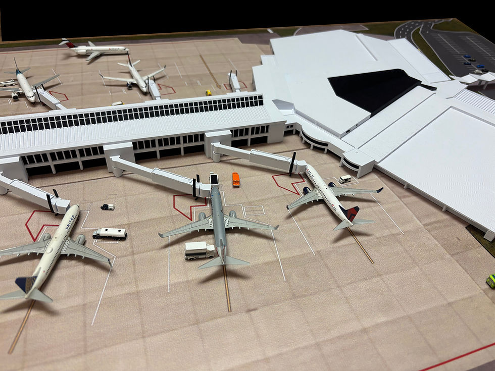 Thumbnail: 1/400 Scale Dayton International Airport Model and Ground Mat #46-100