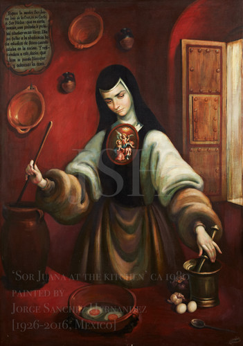 JUANA DE ARCO サロペット M Sor Juana at the kitchen | Jorgesanchezhpintor