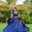 Thumbnail: Rashmika Mandanna Sparkles In A Navy Blue Colour Lehenga