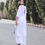 Thumbnail: White Colour Reyon Cottan Simple Kurti Set
