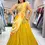 Thumbnail: Sunshine Yellow Color Georgette Base Flared Lehenga Choli