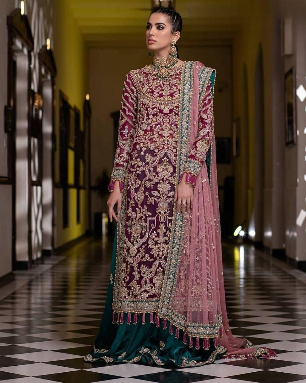 Ramzan Eid Spacial Deep Pink Colour Heavy  Embroidery Work Salwar Suit
