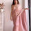 Thumbnail: Buy Latest Peach colour sequence work saree