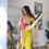 Thumbnail: Yellow Colour Pure Chinnon With Embroidery Sequence Work Top Bottom With Dupatta
