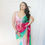 Thumbnail: Bollywood Aliya Bhatt Designer Multi Colour Georgette Saree