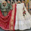 Thumbnail: Bridal Wear Good Looking White Indian Lehenga Choli