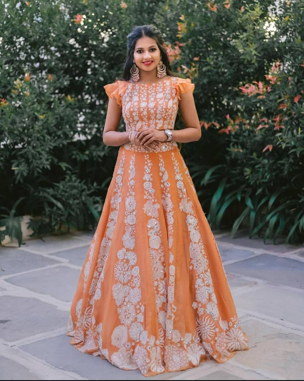 Buy Orange Colour Sequence Worked Designer Wedding Wear Lehenga Choli