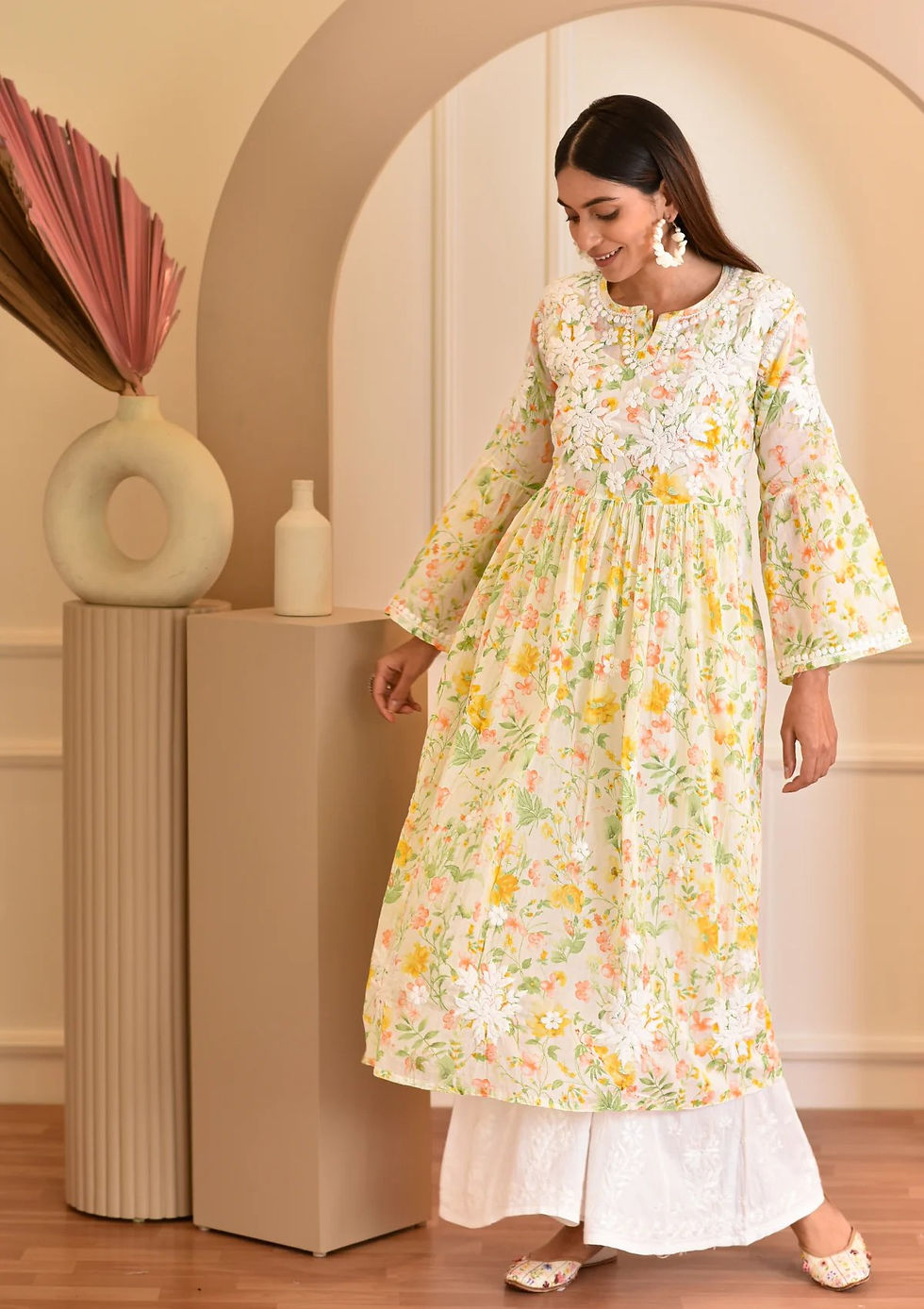Thumbnail: Awesome Digital Printed Heavy Micro Cotton Kurti With Palazzo