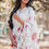 Thumbnail: White Colour Flower Printed Georgette Saree