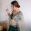 Thumbnail: Fashionuma Green Color Georgette Sequins Work Brial Wear Lehegha