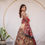Thumbnail: Brown Colour Kalamkari Print With Fancy Lace Border Wedding Wear Chaniya Choli