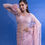 Thumbnail: Light Pink Colour Designer Sequence Work Party Wear Saree