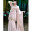 Thumbnail: Cream Colour Heavy Faux Georgette Lace Border Fancy Borders Work Sharara Suit