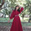 Thumbnail: Party Wear Dark Pink Colour Poncho Gown