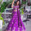 Thumbnail: Impresive Purple Embroidery Work Lehenga Choli