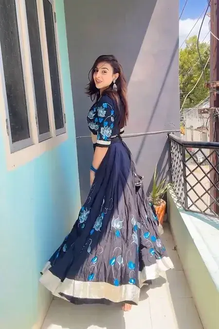 Thumbnail: Flawless Digital Printed And Embroidery Work Lahenga Choli With Dupatta