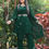 Thumbnail: Attrective Pakistani Stylish Green Georgette Embroidery Work Sharara Suit