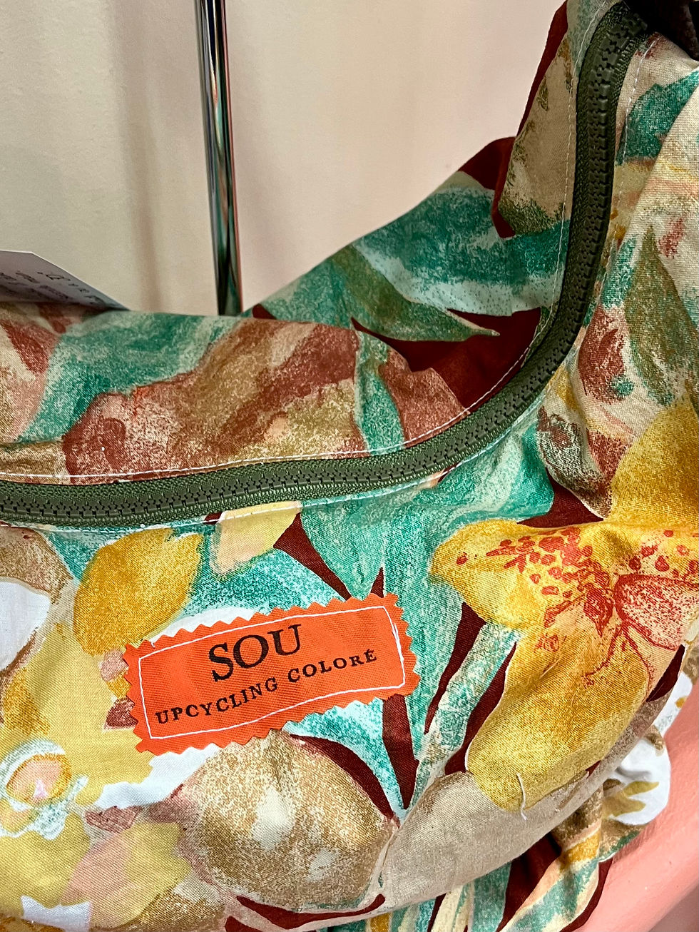 Miniature : Sac Demi-Lune - fleurs colorées 