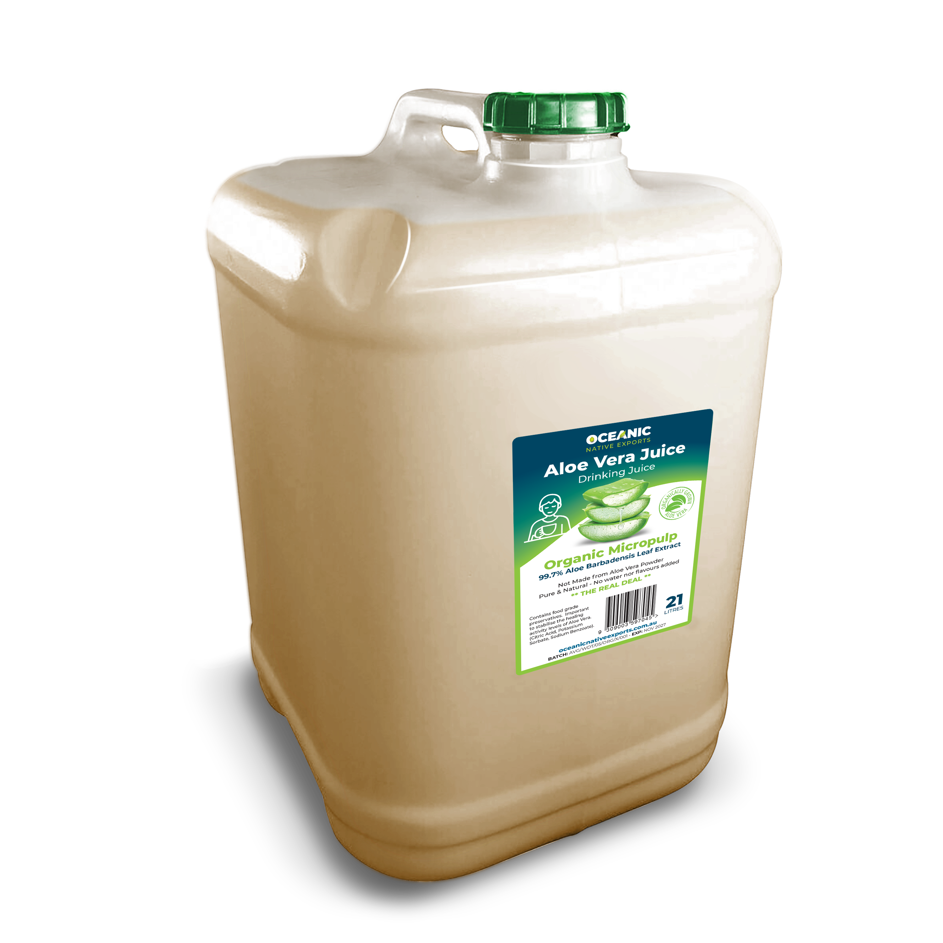 21L Organic Aloe Vera Extract Drinking Juice